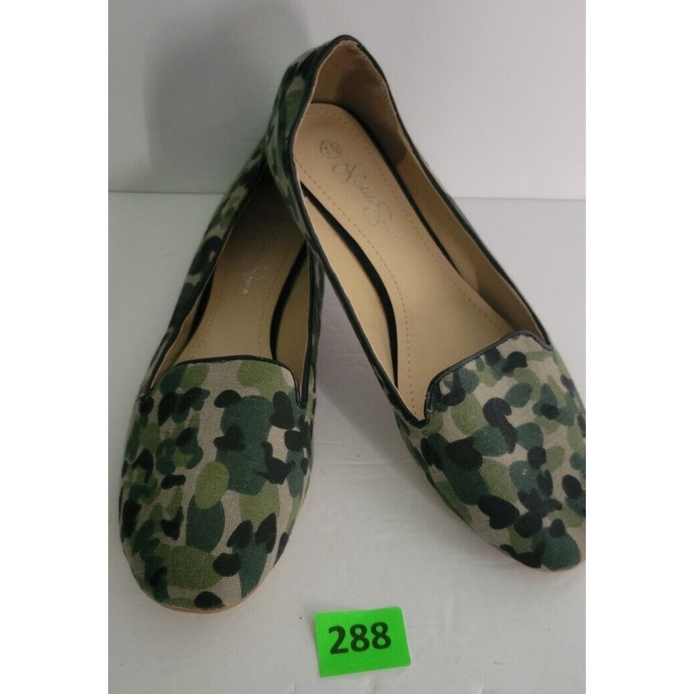 Nichole Simpson Multi-Green Ballet Ballerina loafer Flat Slip On Shoe Size 7.5